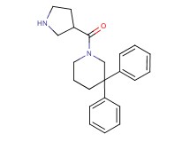 3,3-diphenyl-1-(3-pyrrolidinylcarbonyl)piperidine hydrochloride
