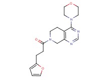 7-[3-(2-furyl)propanoyl]-4-morpholin-4-yl-5,6,7,8-tetrahydropyrido[3,4-d]pyrimidine