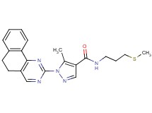 1-(5,6-dihydrobenzo[h]quinazolin-2-yl)-5-methyl-N-[3-(methylthio)propyl]-1H-pyrazole-4-carboxamide