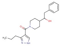 2-phenyl-1-{1-[(3-propyl-1H-pyrazol-4-yl)carbonyl]-4-piperidinyl}ethanol
