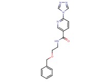 N-[2-(benzyloxy)ethyl]-6-(4H-1,2,4-triazol-4-yl)nicotinamide