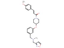 (3-isoxazolylmethyl)[3-({1-[(2E)-3-(4-methoxyphenyl)-2-propenoyl]-4-piperidinyl}oxy)benzyl]methylamine