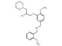 1-(2-methoxy-5-{[(2-methoxybenzyl)amino]methyl}phenoxy)-3-(1-piperidinyl)-2-propanol