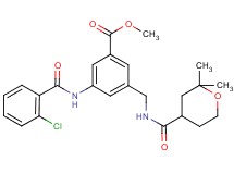 methyl 3-[(2-chlorobenzoyl)amino]-5-({[(2,2-dimethyltetrahydro-2H-pyran-4-yl)carbonyl]amino}methyl)benzoate