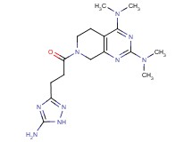 7-[3-(5-amino-1H-1,2,4-triazol-3-yl)propanoyl]-N,N,N',N'-tetramethyl-5,6,7,8-tetrahydropyrido[3,4-d]pyrimidine-2,4-diamine