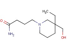 4-[3-ethyl-3-(hydroxymethyl)-1-piperidinyl]butanamide