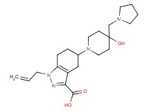 1-allyl-5-[4-hydroxy-4-(pyrrolidin-1-ylmethyl)piperidin-1-yl]-4,5,6,7-tetrahydro-1H-indazole-3-carboxylic acid