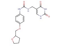 N-[(2,4-dioxo-1,2,3,4-tetrahydropyrimidin-5-yl)methyl]-N'-[4-(tetrahydrofuran-2-ylmethoxy)phenyl]urea