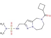 N'-{[5-(cyclobutylcarbonyl)-5,6,7,8-tetrahydro-4H-pyrazolo[1,5-a][1,4]diazepin-2-yl]methyl}-N,N-dimethylsulfamide