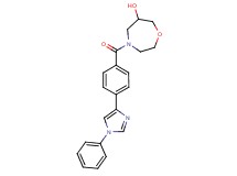 4-[4-(1-phenyl-1H-imidazol-4-yl)benzoyl]-1,4-oxazepan-6-ol