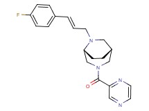 (1R*,5R*)-6-[(2E)-3-(4-fluorophenyl)-2-propen-1-yl]-3-(2-pyrazinylcarbonyl)-3,6-diazabicyclo[3.2.2]nonane