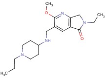 6-ethyl-2-methoxy-3-{[(1-propylpiperidin-4-yl)amino]methyl}-6,7-dihydro-5H-pyrrolo[3,4-b]pyridin-5-one