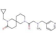 2-(cyclopropylmethyl)-8-[N-methyl-N-(pyridin-3-ylmethyl)glycyl]-2,8-diazaspiro[5.5]undecan-3-one