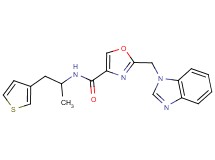 2-(1H-benzimidazol-1-ylmethyl)-N-[1-methyl-2-(3-thienyl)ethyl]-1,3-oxazole-4-carboxamide
