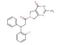 6-[3-(2-fluorophenyl)-3-phenylpropanoyl]-2-methyl-3,5,6,7-tetrahydro-4H-pyrrolo[3,4-d]pyrimidin-4-one