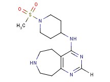 N-[1-(methylsulfonyl)-4-piperidinyl]-6,7,8,9-tetrahydro-5H-pyrimido[4,5-d]azepin-4-amine dihydrochloride