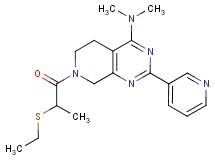7-[2-(ethylthio)propanoyl]-N,N-dimethyl-2-pyridin-3-yl-5,6,7,8-tetrahydropyrido[3,4-d]pyrimidin-4-amine