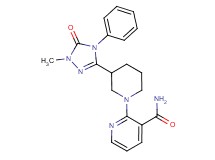 2-[3-(1-methyl-5-oxo-4-phenyl-4,5-dihydro-1H-1,2,4-triazol-3-yl)piperidin-1-yl]nicotinamide