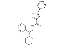 5-phenyl-N-(2-piperidin-1-yl-2-pyridin-3-ylethyl)-1H-pyrazole-3-carboxamide