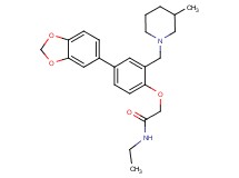 2-{4-(1,3-benzodioxol-5-yl)-2-[(3-methyl-1-piperidinyl)methyl]phenoxy}-N-ethylacetamide