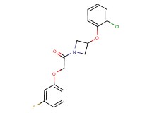 3-(2-chlorophenoxy)-1-[(3-fluorophenoxy)acetyl]azetidine