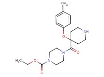 ethyl 4-{[4-(4-methylphenoxy)piperidin-4-yl]carbonyl}piperazine-1-carboxylate