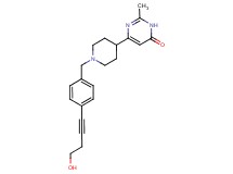 6-{1-[4-(4-hydroxybut-1-yn-1-yl)benzyl]piperidin-4-yl}-2-methylpyrimidin-4(3H)-one