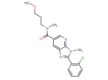 2-(2-chlorophenyl)-N-(3-methoxypropyl)-N,3-dimethyl-3H-imidazo[4,5-b]pyridine-6-carboxamide