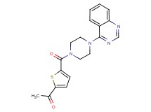 1-(5-{[4-(4-quinazolinyl)-1-piperazinyl]carbonyl}-2-thienyl)ethanone