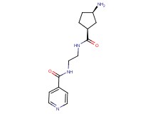 N-[2-({[rel-(1S,3R)-3-aminocyclopentyl]carbonyl}amino)ethyl]isonicotinamide hydrochloride
