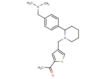 1-{4-[(2-{4-[(dimethylamino)methyl]phenyl}-1-piperidinyl)methyl]-2-thienyl}ethanone