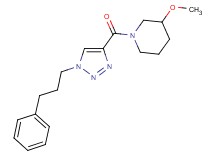 3-methoxy-1-{[1-(3-phenylpropyl)-1H-1,2,3-triazol-4-yl]carbonyl}piperidine