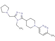 3-{4-[4-ethyl-5-(pyrrolidin-1-ylmethyl)-4H-1,2,4-triazol-3-yl]piperidin-1-yl}-6-methylpyridazine