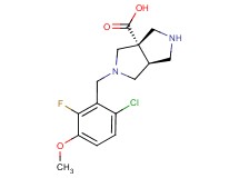 (3aS*,6aS*)-2-(6-chloro-2-fluoro-3-methoxybenzyl)hexahydropyrrolo[3,4-c]pyrrole-3a(1H)-carboxylic acid
