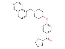 5-({4-[4-(1-pyrrolidinylcarbonyl)phenoxy]-1-piperidinyl}methyl)isoquinoline