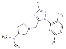 1-{[1-(2,5-dimethylphenyl)-1H-1,2,4-triazol-5-yl]methyl}-N,N-dimethylpyrrolidin-3-amine