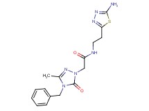N-[2-(5-amino-1,3,4-thiadiazol-2-yl)ethyl]-2-(4-benzyl-3-methyl-5-oxo-4,5-dihydro-1H-1,2,4-triazol-1-yl)acetamide