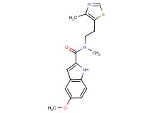 5-methoxy-N-methyl-N-[2-(4-methyl-1,3-thiazol-5-yl)ethyl]-1H-indole-2-carboxamide