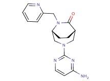(1S*,5R*)-3-(4-amino-2-pyrimidinyl)-6-(2-pyridinylmethyl)-3,6-diazabicyclo[3.2.2]nonan-7-one