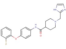 N-[4-(2-fluorophenoxy)phenyl]-1-(1H-imidazol-2-ylmethyl)piperidine-4-carboxamide