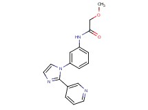 2-methoxy-N-[3-(2-pyridin-3-yl-1H-imidazol-1-yl)phenyl]acetamide