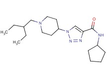 N-cyclopentyl-1-[1-(2-ethylbutyl)-4-piperidinyl]-1H-1,2,3-triazole-4-carboxamide