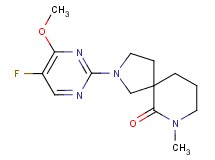 2-(5-fluoro-4-methoxy-2-pyrimidinyl)-7-methyl-2,7-diazaspiro[4.5]decan-6-one