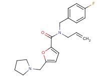 N-allyl-N-(4-fluorobenzyl)-5-(pyrrolidin-1-ylmethyl)-2-furamide