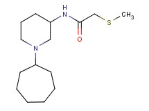N-(1-cycloheptyl-3-piperidinyl)-2-(methylthio)acetamide