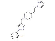 1-{[1-(2-fluorophenyl)-1H-pyrazol-4-yl]methyl}-4-[2-(1H-pyrazol-1-yl)ethyl]piperidine