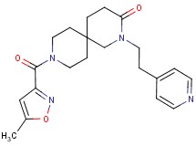 9-[(5-methylisoxazol-3-yl)carbonyl]-2-(2-pyridin-4-ylethyl)-2,9-diazaspiro[5.5]undecan-3-one