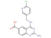 2-amino-4-{[(6-chloropyridin-3-yl)methyl]amino}quinazoline-6-carboxylic acid