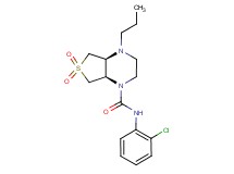 (4aS*,7aR*)-N-(2-chlorophenyl)-4-propylhexahydrothieno[3,4-b]pyrazine-1(2H)-carboxamide 6,6-dioxide