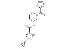 3-cyclopropyl-N-[1-(2-furoyl)piperidin-3-yl]-1H-pyrazole-5-carboxamide